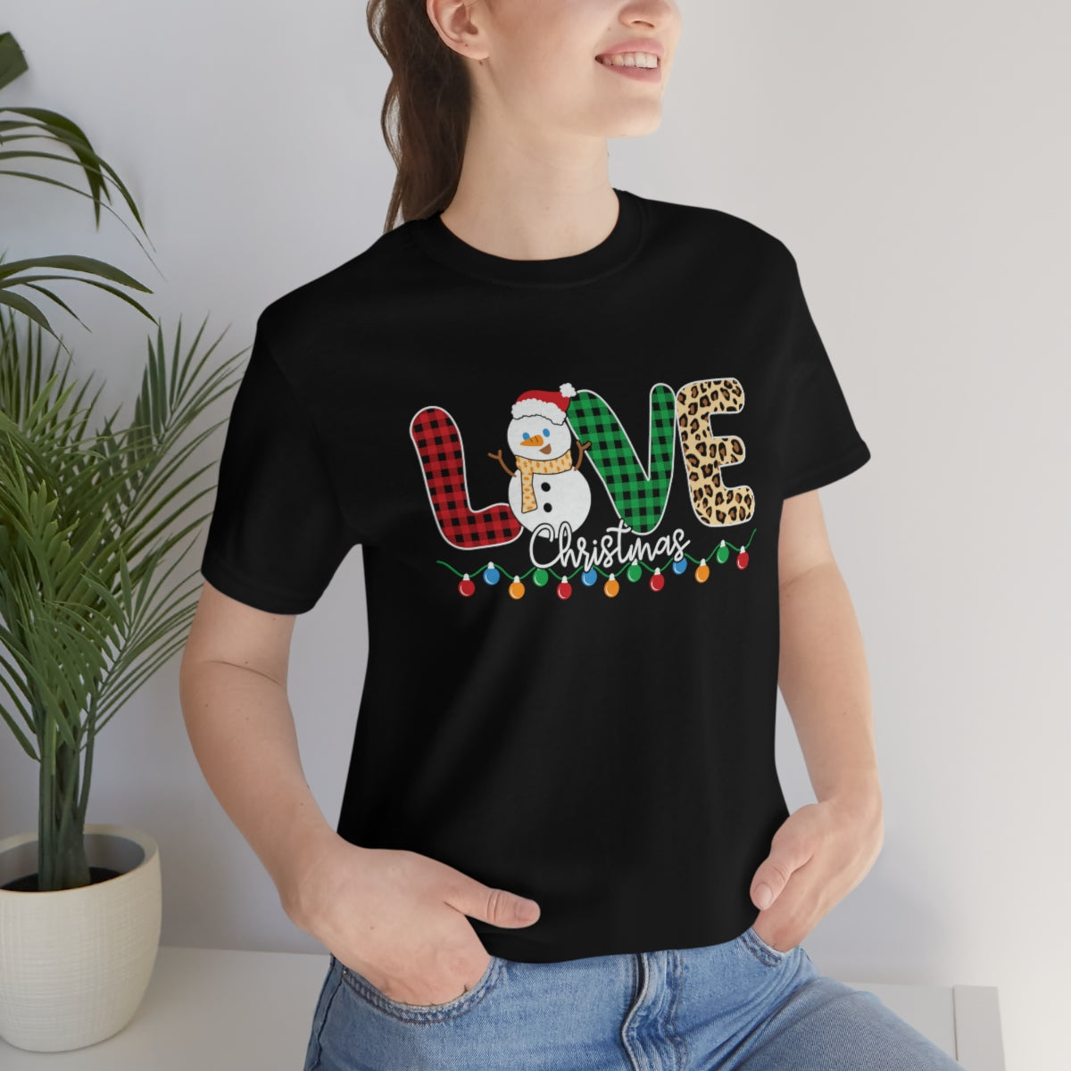 Cute Love Christmas Snowman Tshirt