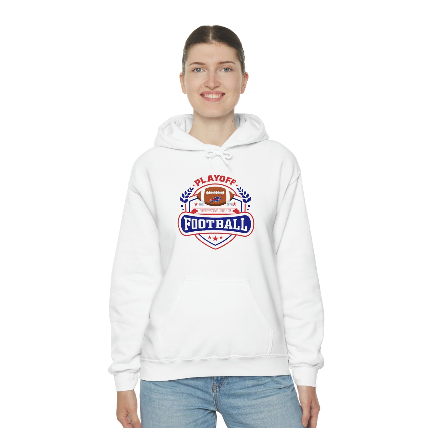 2023 Buffalo Bills Playoff Football Hooded Sweatshirt