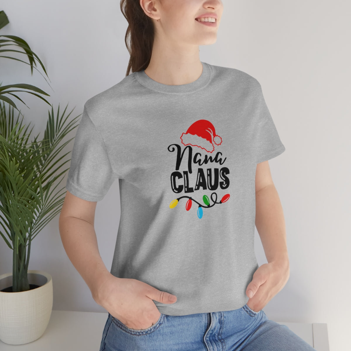 Nana Claus Christmas Tshirt Design | Holiday TShirt | Christmas T-Shirt | Funny Christmas Design on Unisex Jersey Short Sleeve Tee