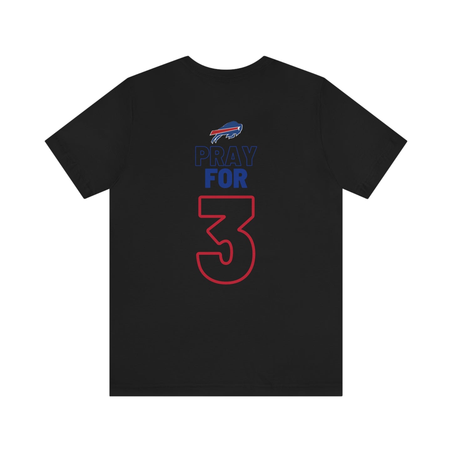 Pray for Damar Buffalo Bills Logo #3 Damar Hamlin Supporter Unisex Jersey Short Sleeve Tee