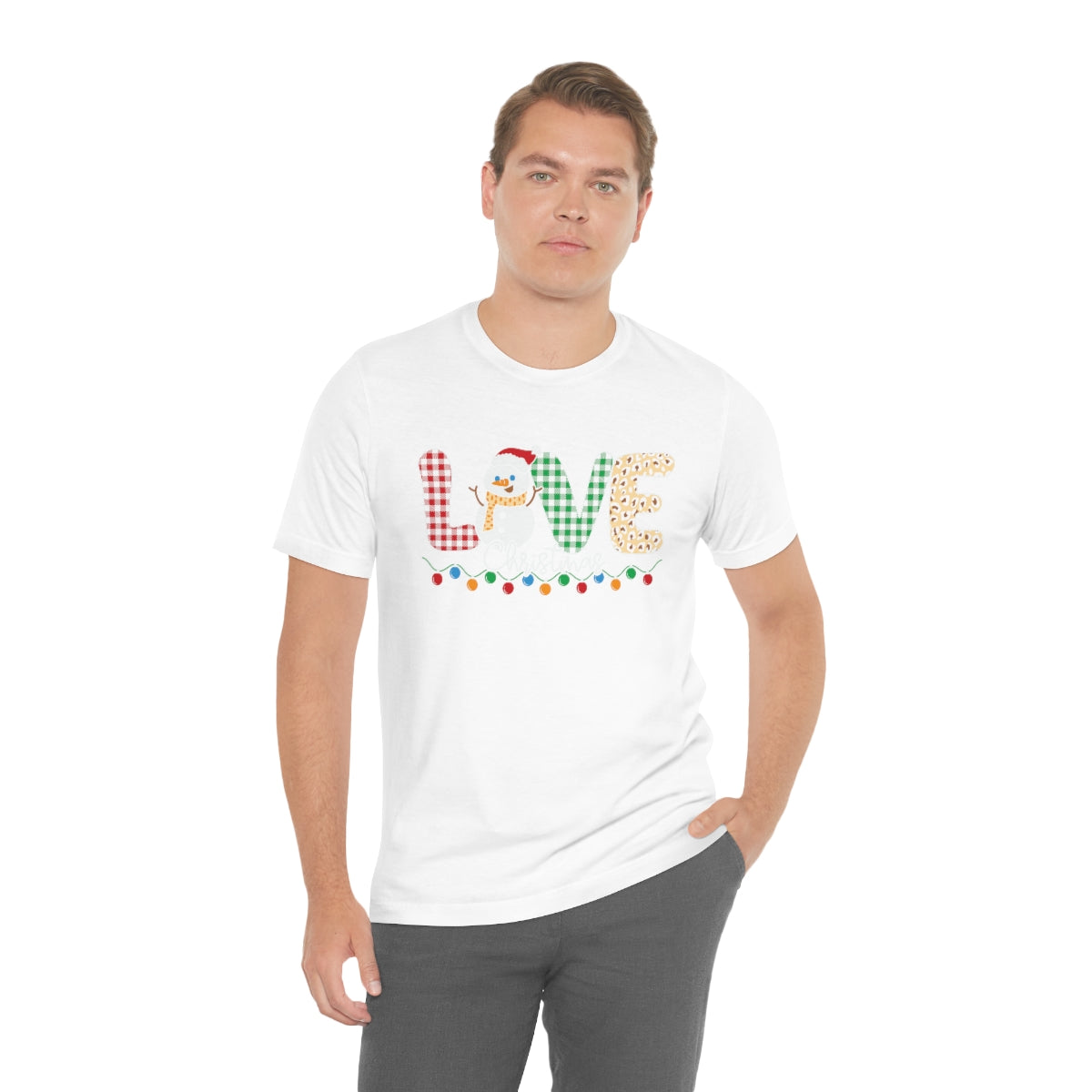 Cute Love Christmas Snowman Tshirt