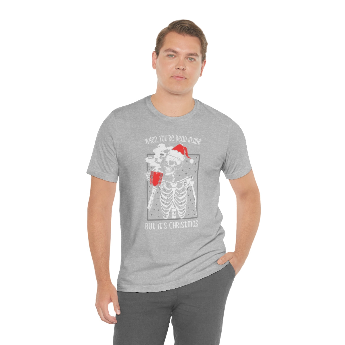 When You're Dead Inside Skeleton Christmas Tshirt