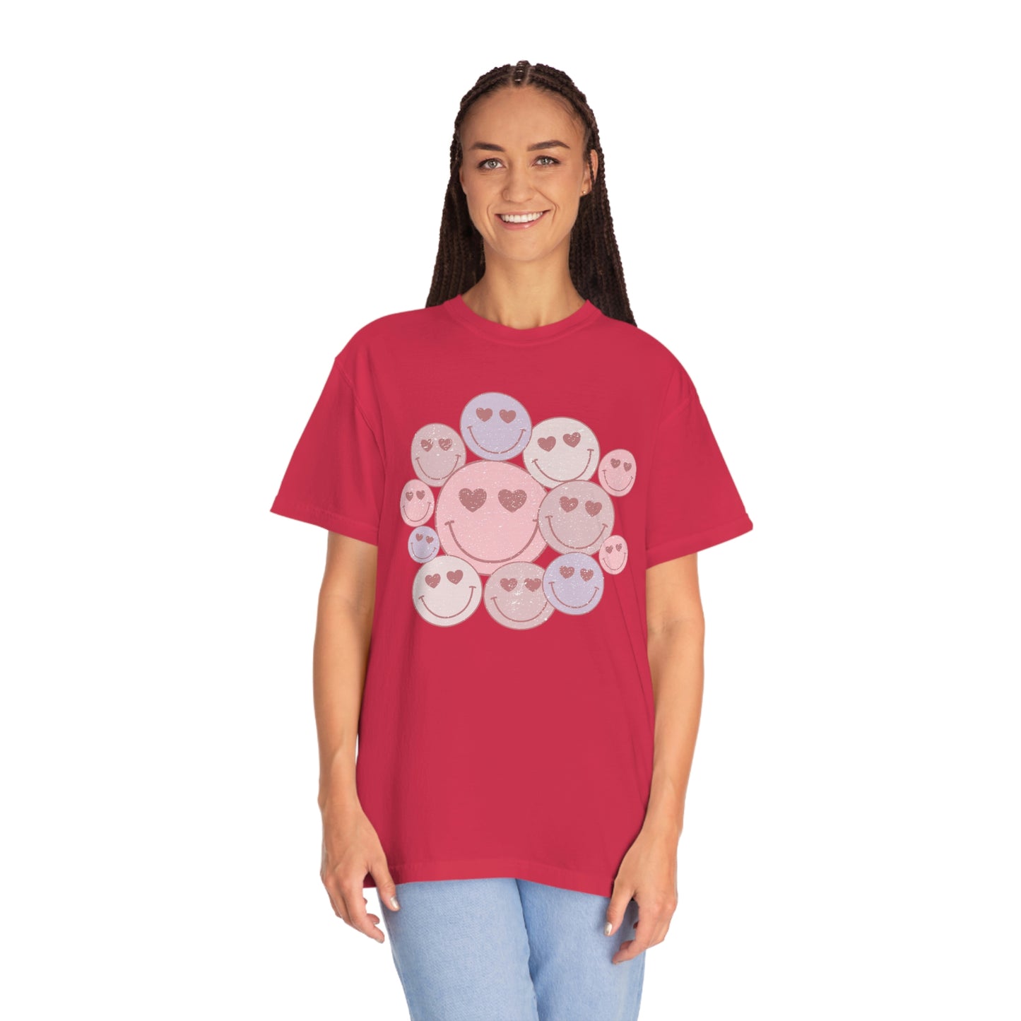 Happy Faces Heart Eyes Valentines Day Tshirt