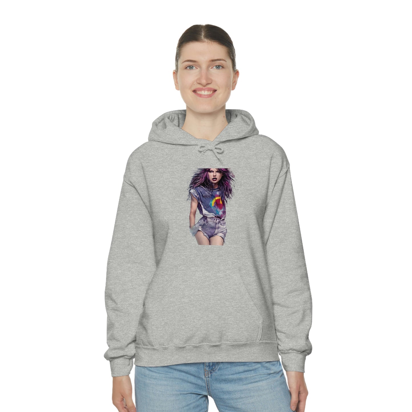 Punk Taylor Swift Rocking T Swift Taylor Swift Merch Fan Swifty Gift Hooded Sweatshirt