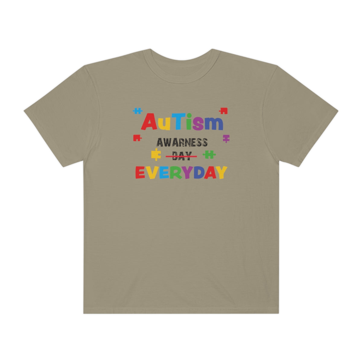 Autism Awareness Everyday Puzzle Piece Tshirt