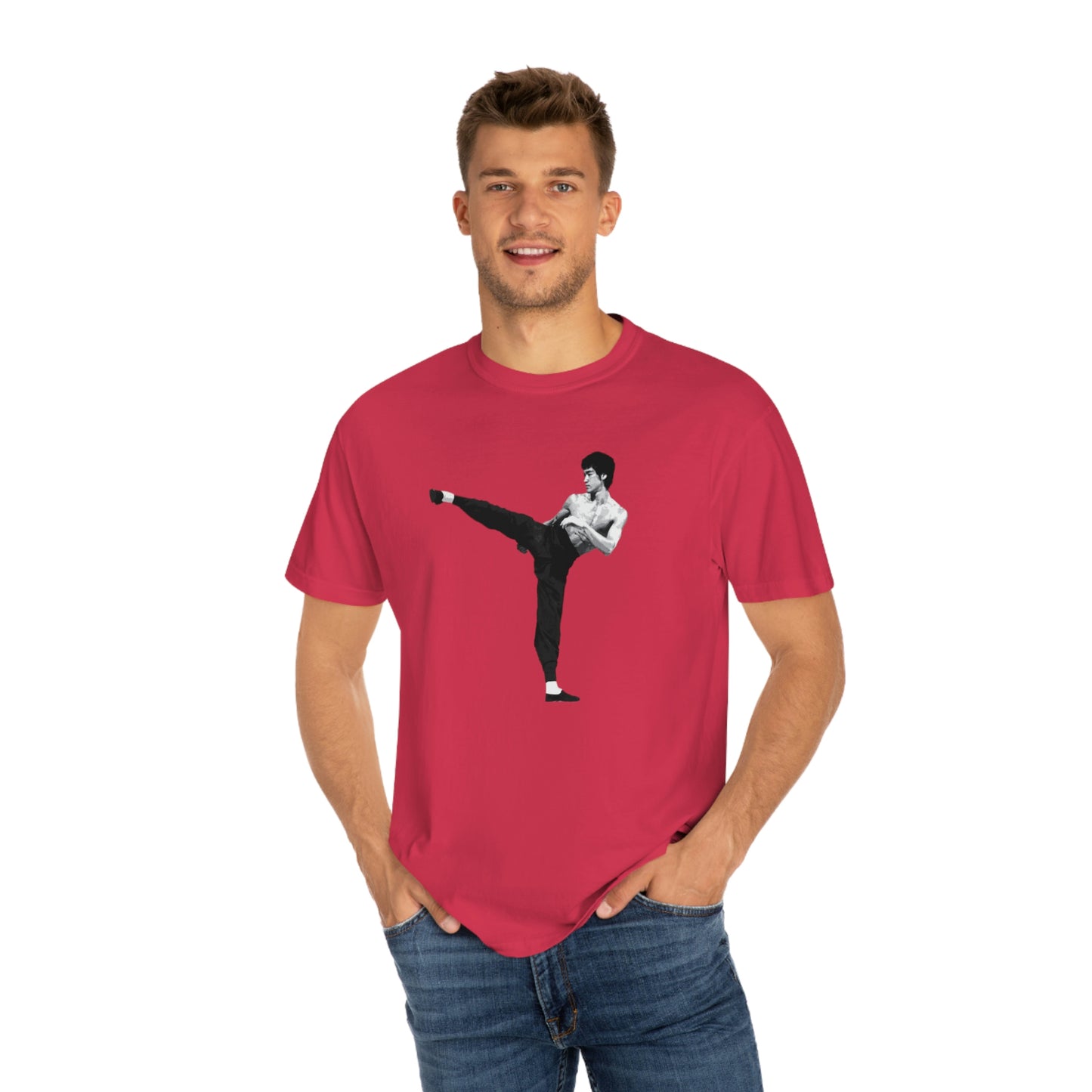 Bruce Lee Kicking Tshirt