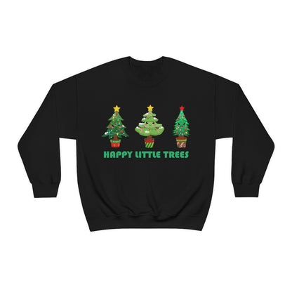 Cute Happy Little Christmas Xmas Trees Sweatshirt