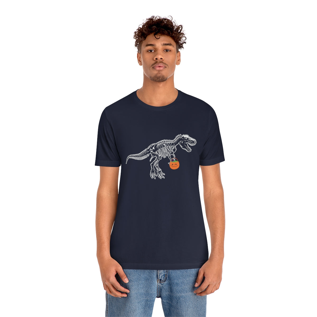 T-Rex and Pumpkin Halloween Trick or Treat T-Shirt