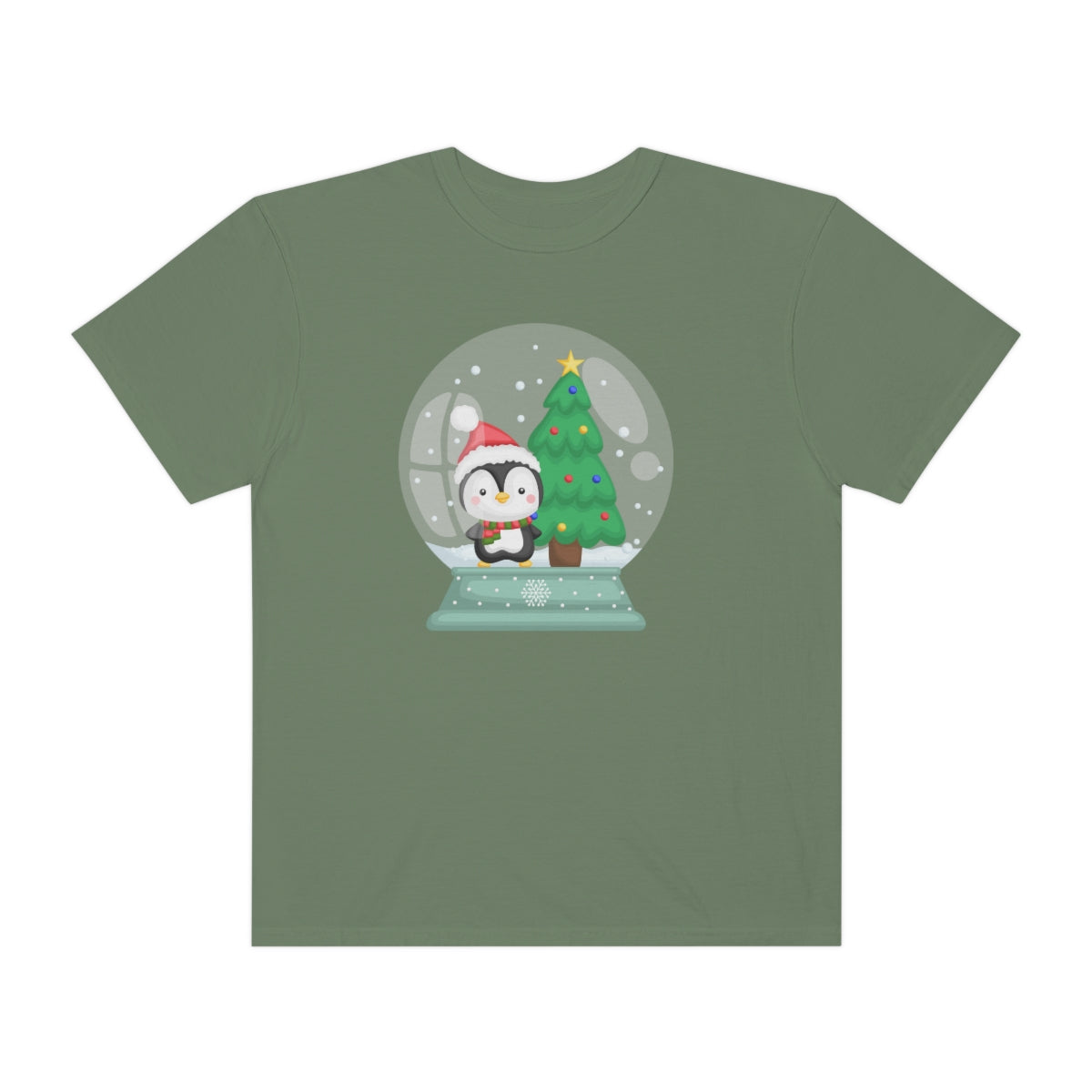 Cute Penguin Snowglobe Christmas Tshirt