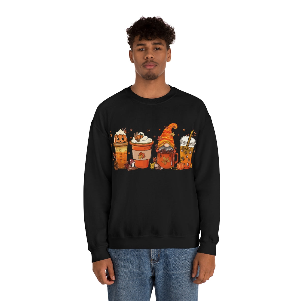 Pumpkin Spice, Coffee Sweatshirt, Fall Coffee Shirt on Unisex Heavy Blend™ Crewneck Sweatshirt