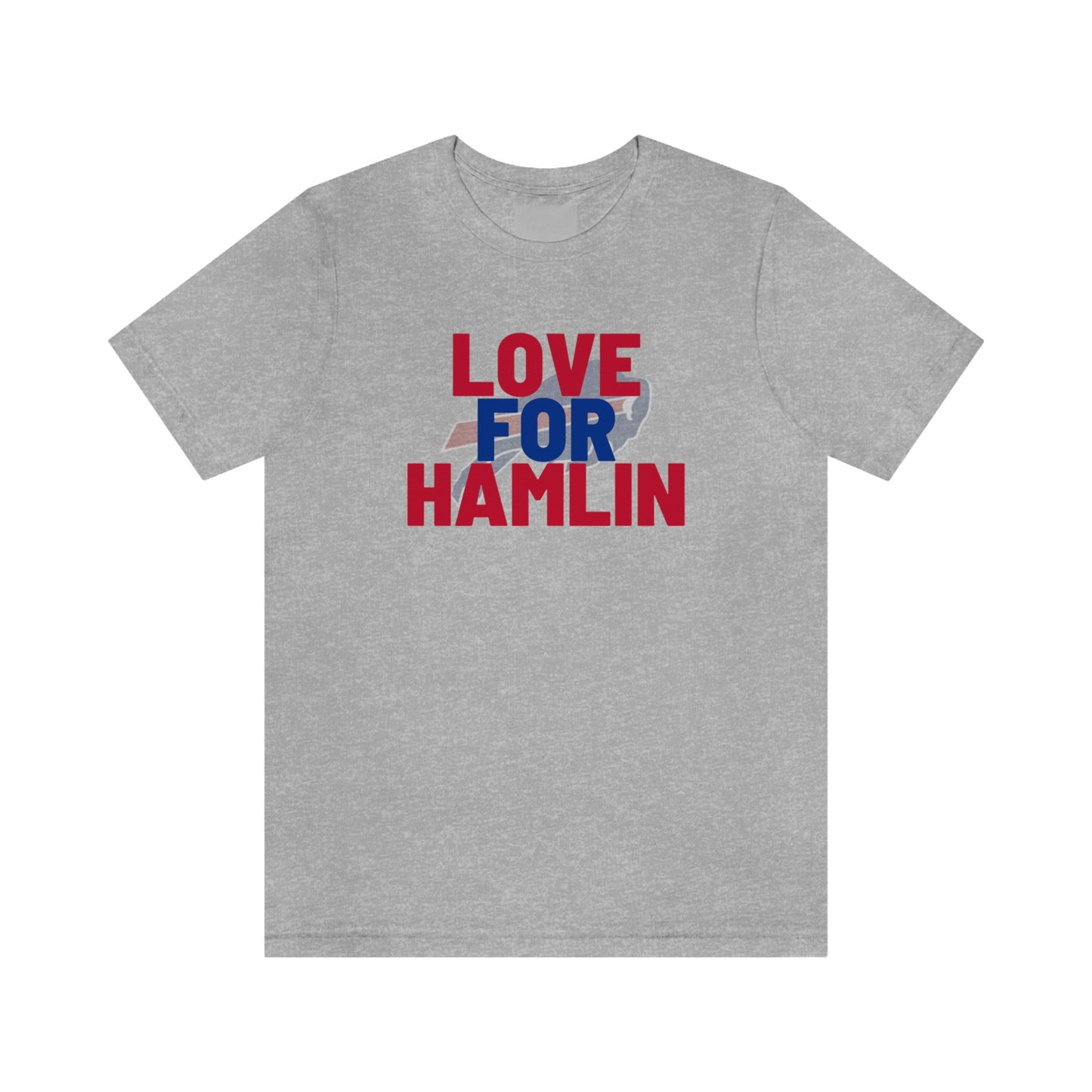 Love for Hamlin Buffalo Bills Logo #3 Unisex Jersey Short Sleeve Tee