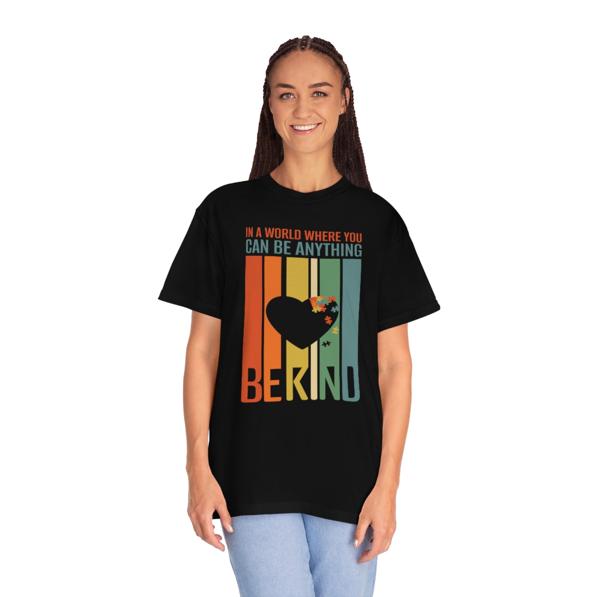 Be Kind Flag Heart Autism Awareness Tshirt