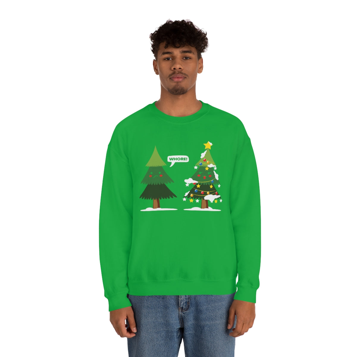 Funny Christmas Trees Cursing Xmas Sweatshirt