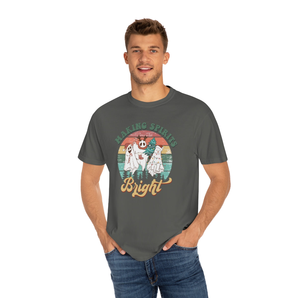 Making Spirits Bright Christmas Ghosts TeeShirt