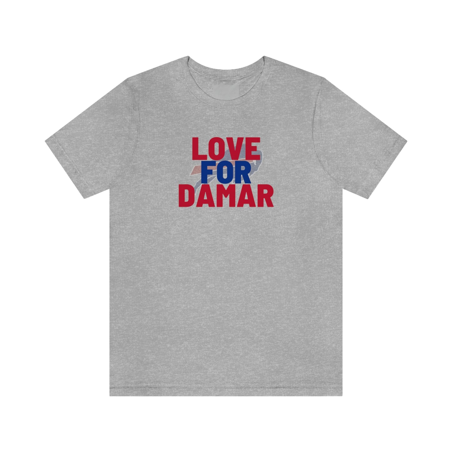 Love for Damar Buffalo Bills Logo #3 Damar Hamlin Supporter Unisex Jersey Short Sleeve Tee