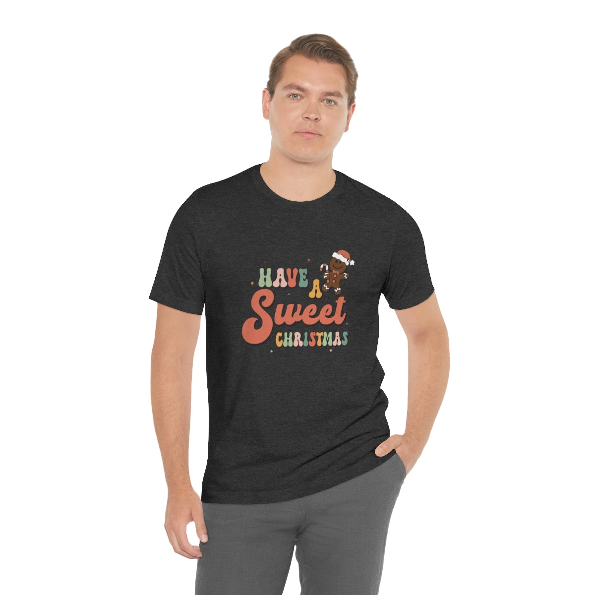 Have a Sweet Christmas Gingerbread Retro Tshirt