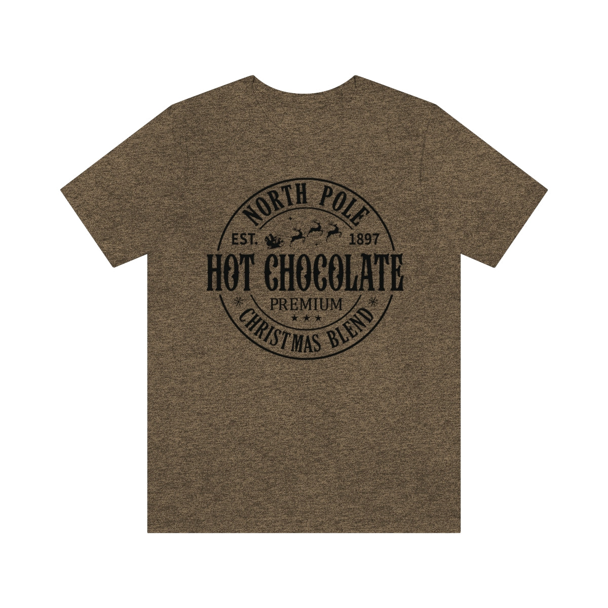 North Pole Premium Hot Chocolate Christmas Holiday Tshirt