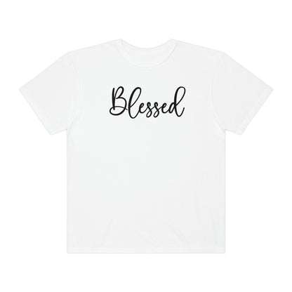 Blessed Cursive Minimalist Font Tshirt