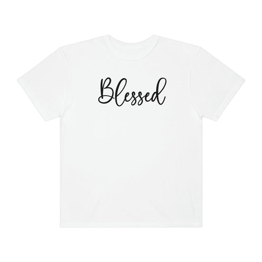 Blessed Cursive Minimalist Font Tshirt