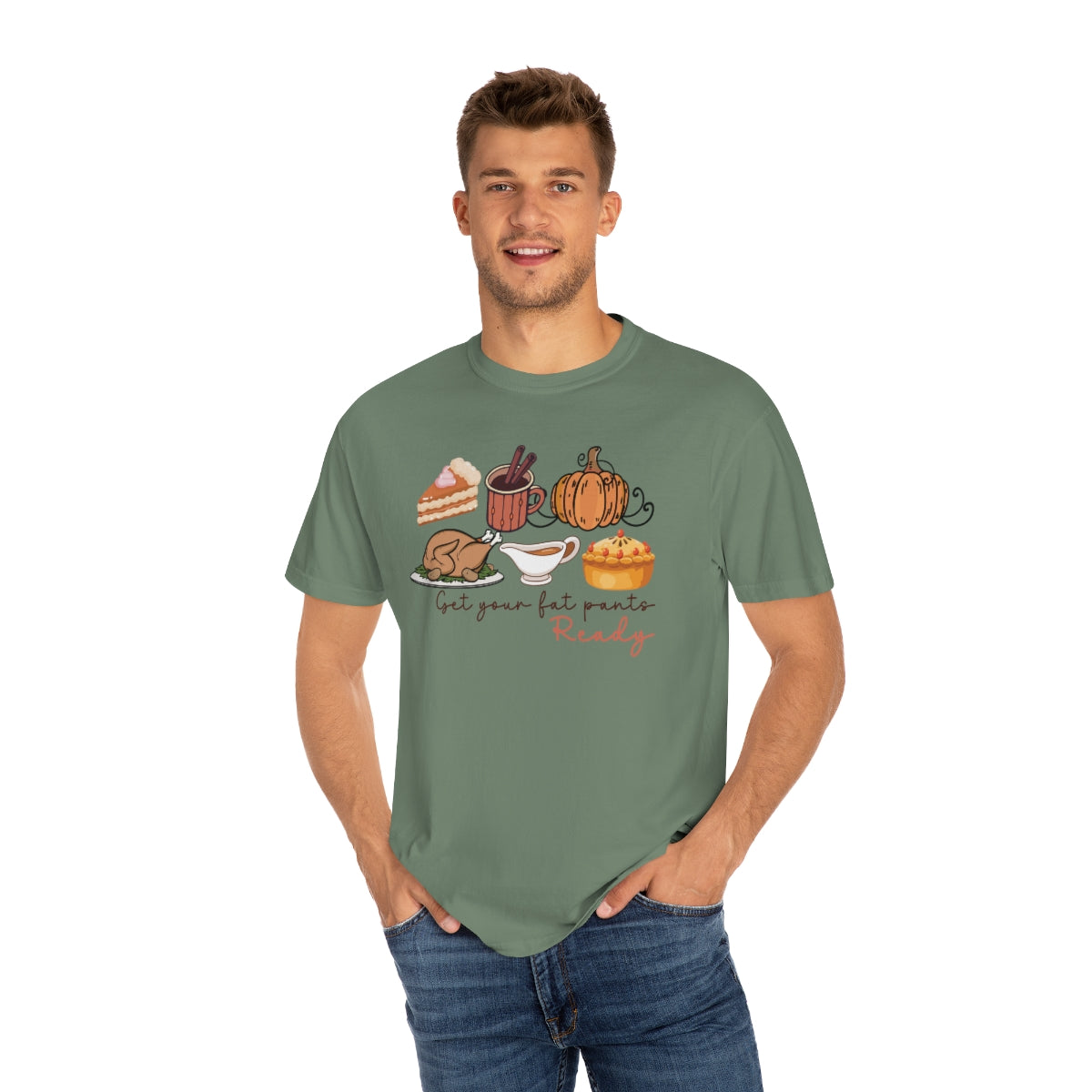 Get Your Fat Pants Ready Thanksgiving Dinner Themed TShirt