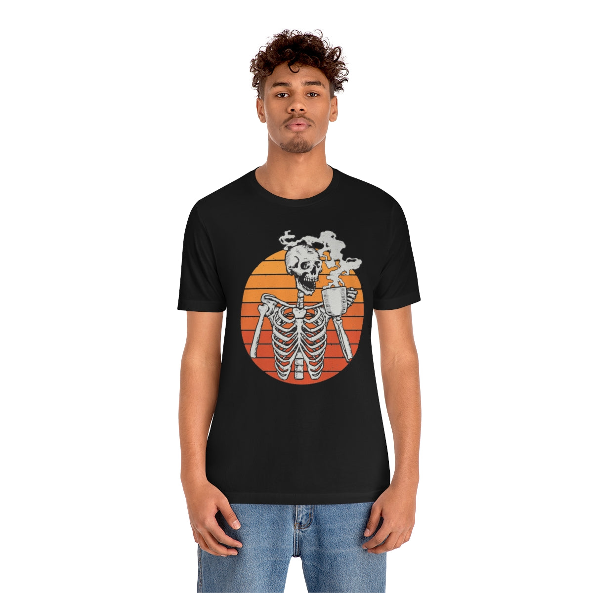 Dead Inside but Caffeinated Skeleton Halloween TShirt