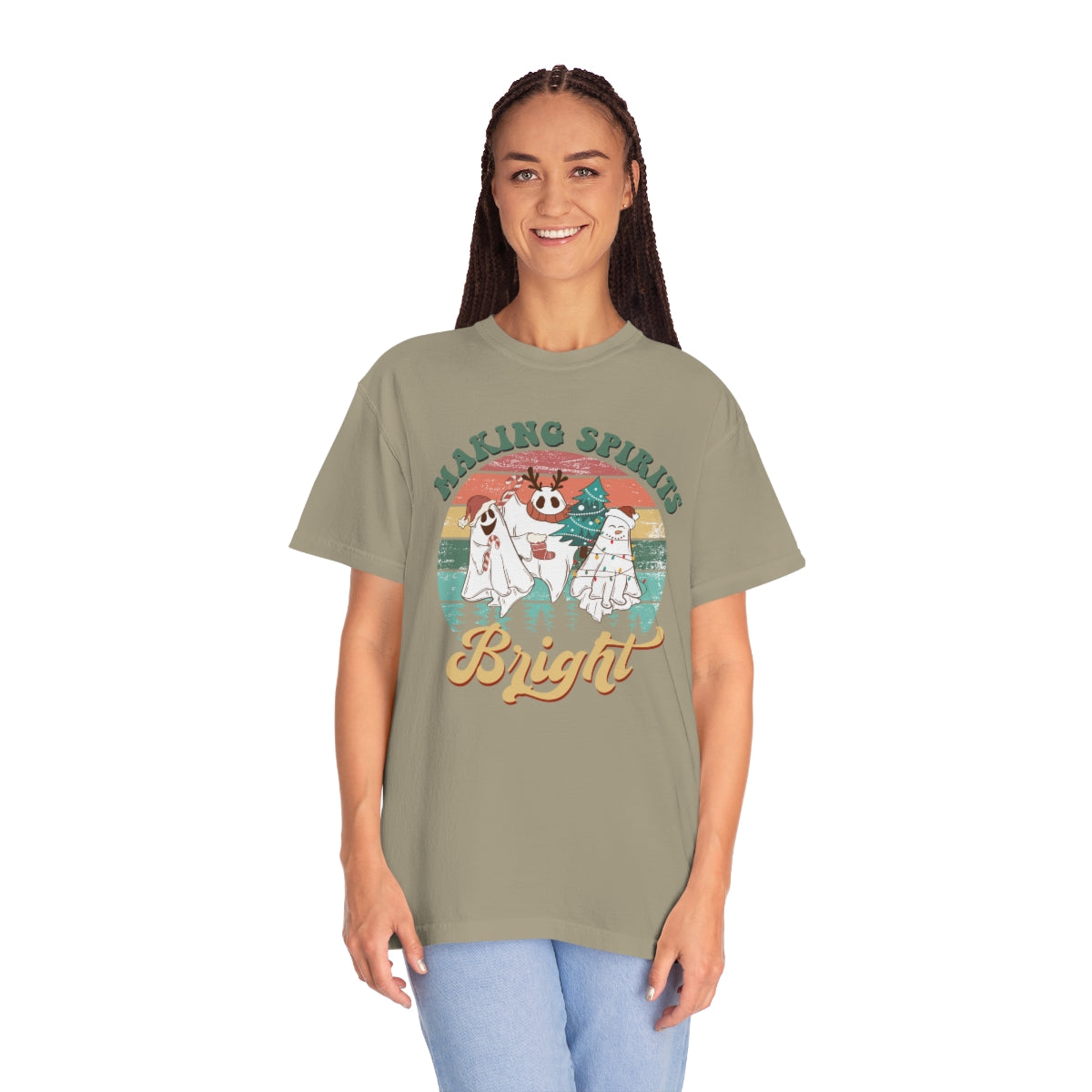 Making Spirits Bright Christmas Ghosts TeeShirt