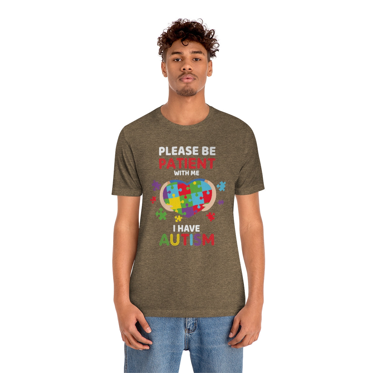 Please be patient with me I have Autism Puzzle Pieces Tshirt