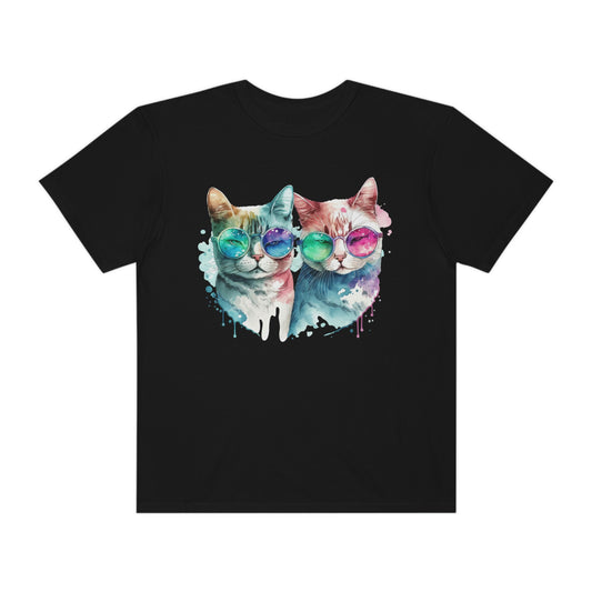 Cute Cat Couple Valentines Gift for Her Tshirt