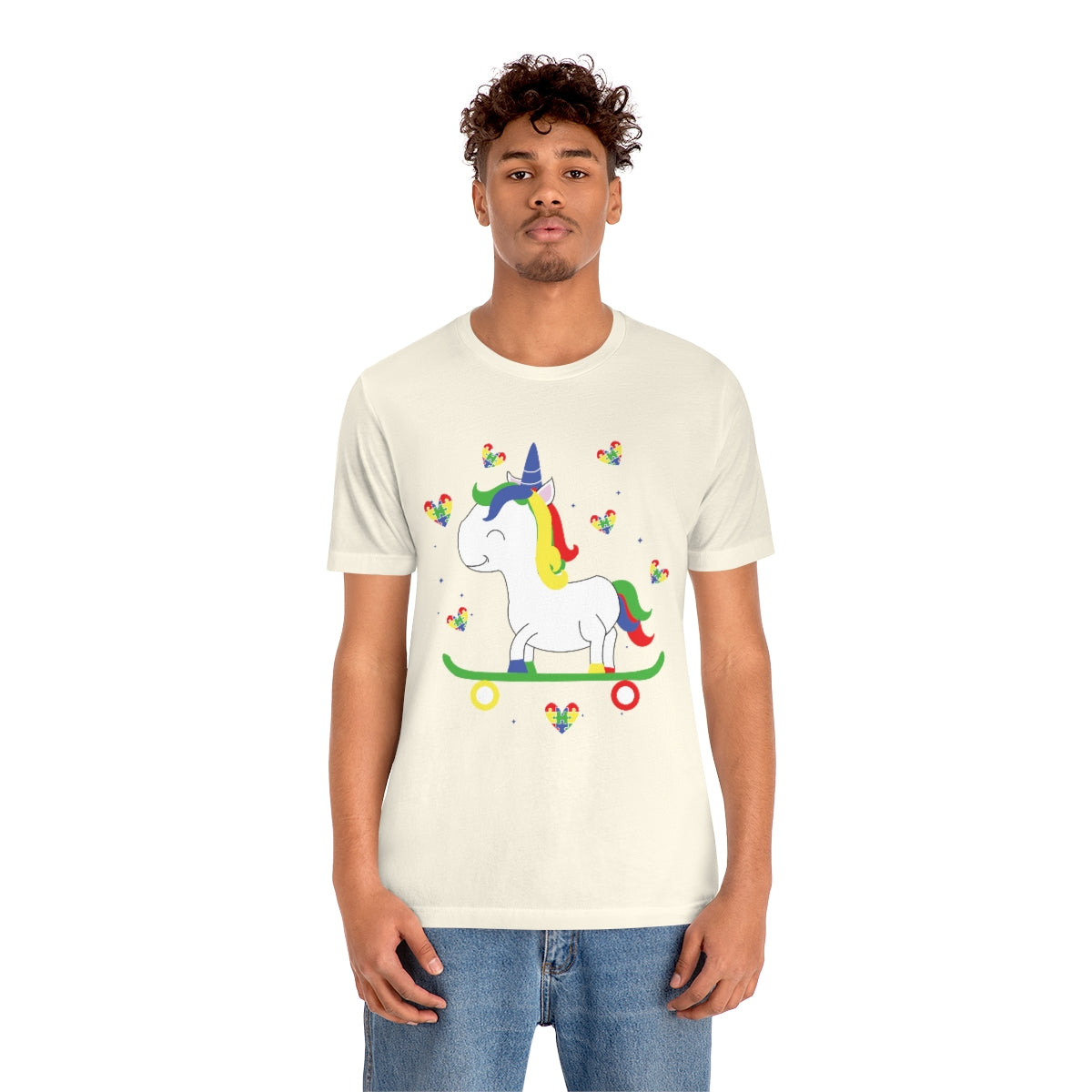 Cute Skateboarding Unicorn Autism Awareness Tshirt