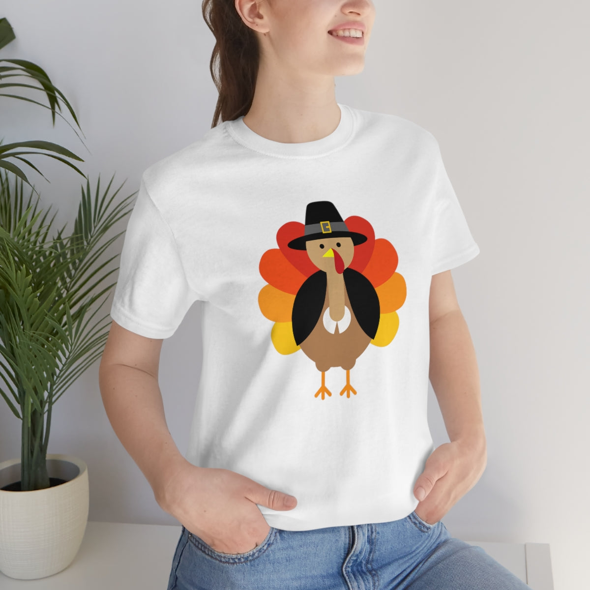 Bold Turkey Thanksgiving Tshirt Design | Thanksgiving TShirt | Thanksgiving T-Shirt | Thanksgiving Teeshirt Design on Unisex Jersey Short Sleeve Tee