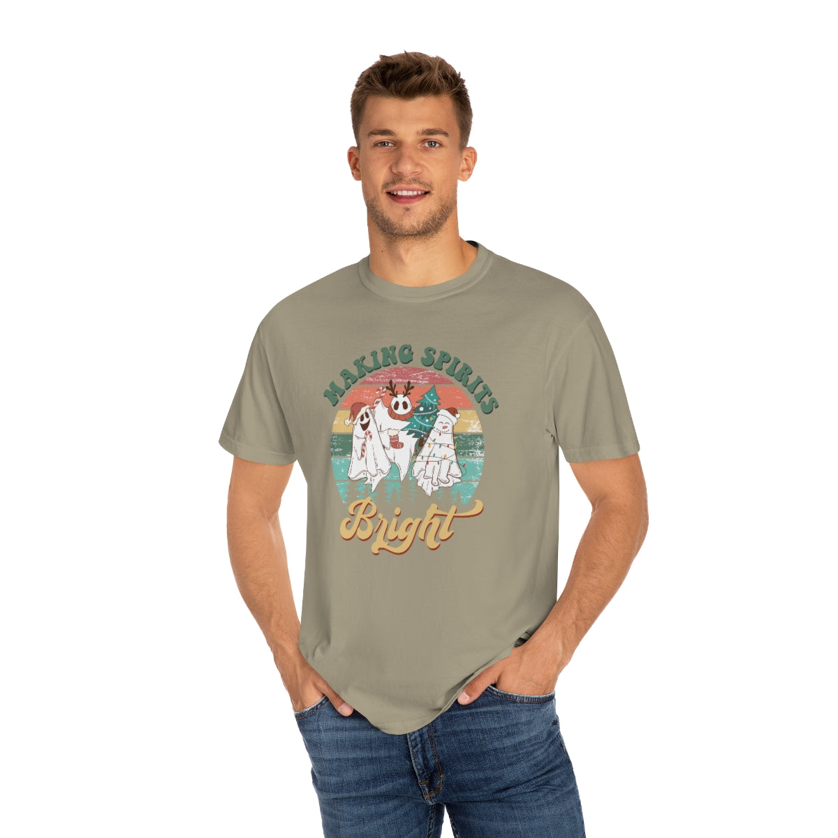 Making Spirits Bright Christmas Ghosts TeeShirt