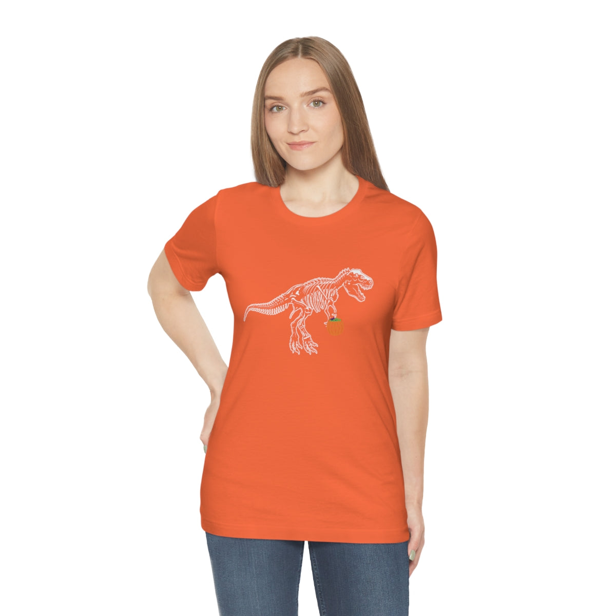 T-Rex and Pumpkin Halloween Trick or Treat T-Shirt