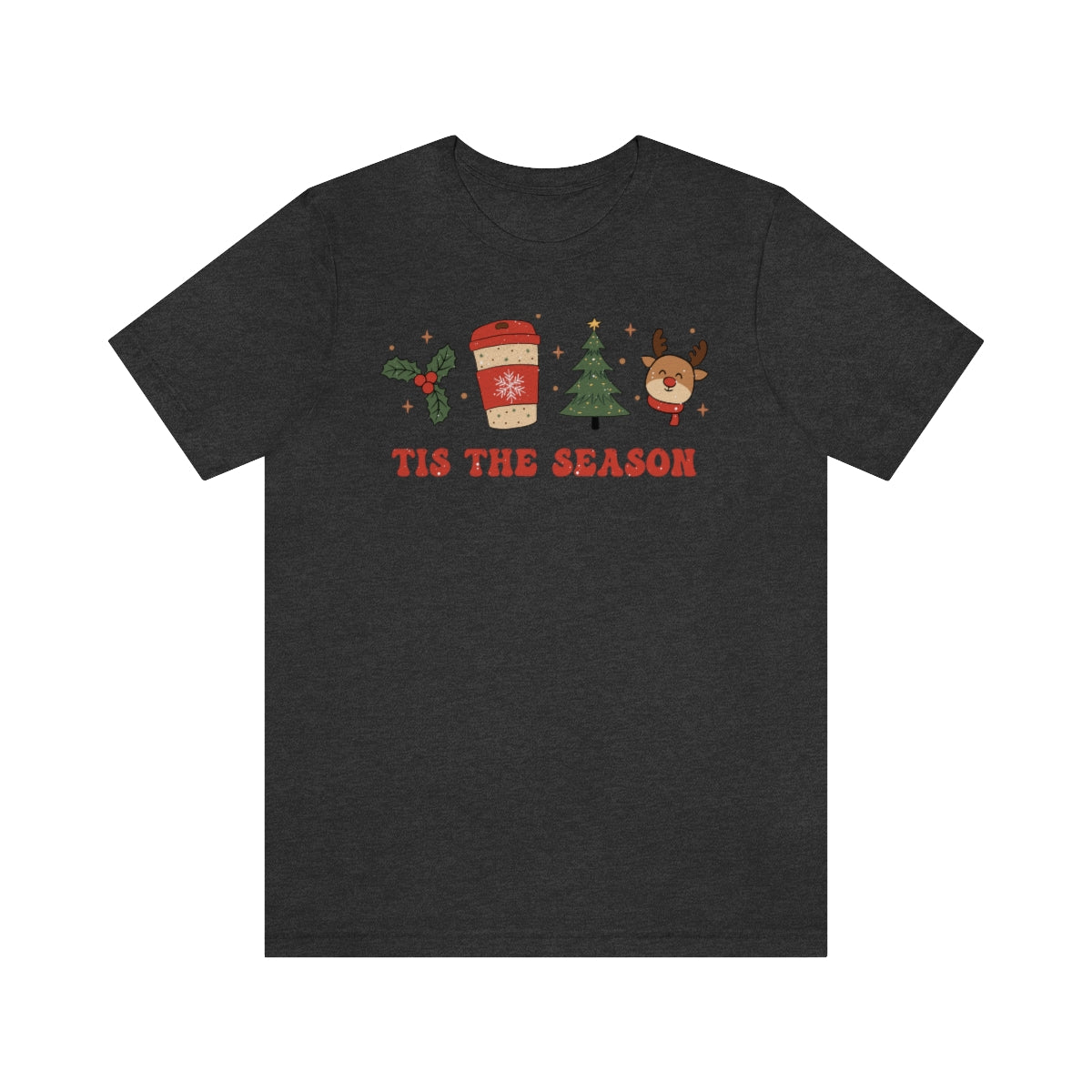 Tis the Season Coffee Themed Christmas Tshirt