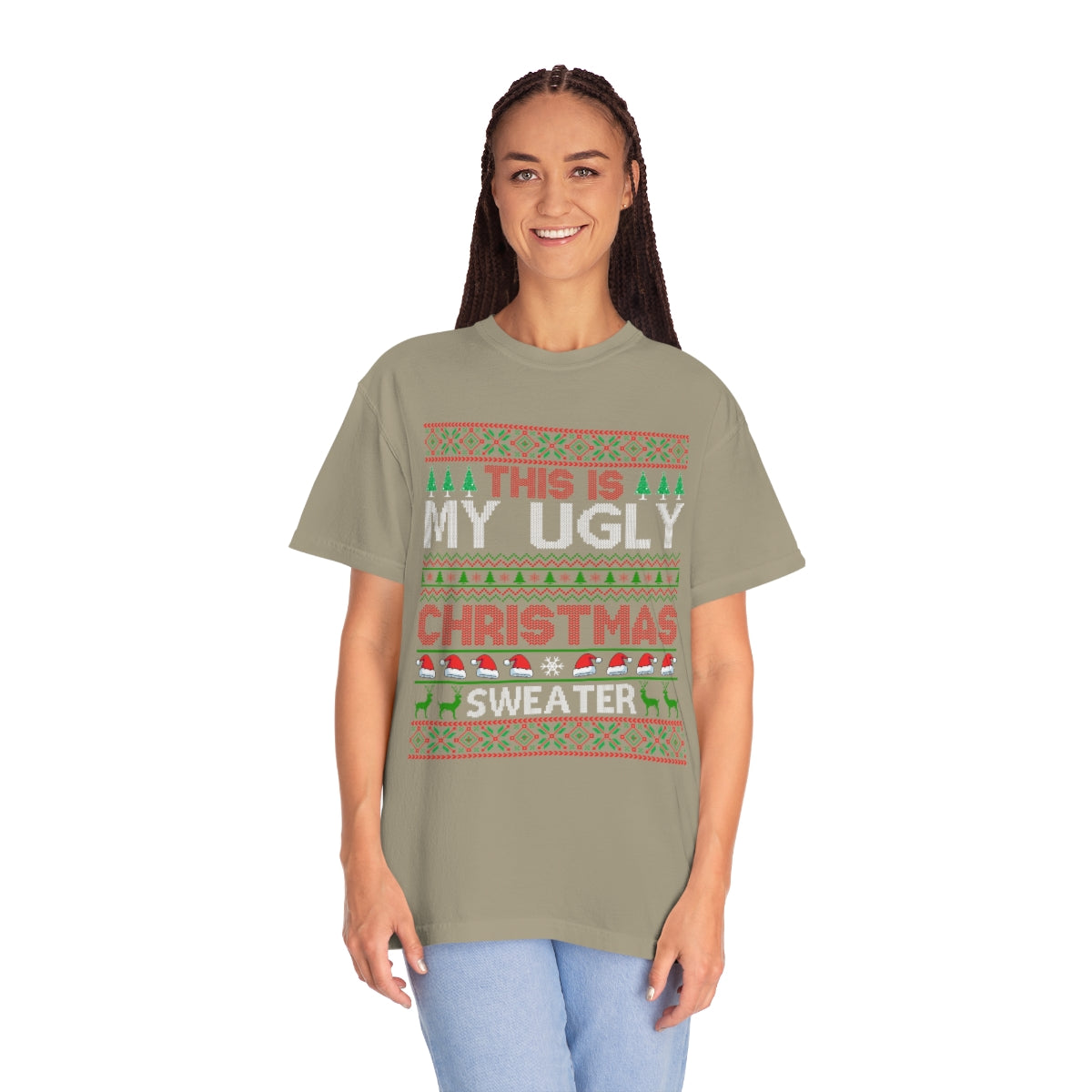 This is my Ugly Christmas Sweater Santa Tshirt