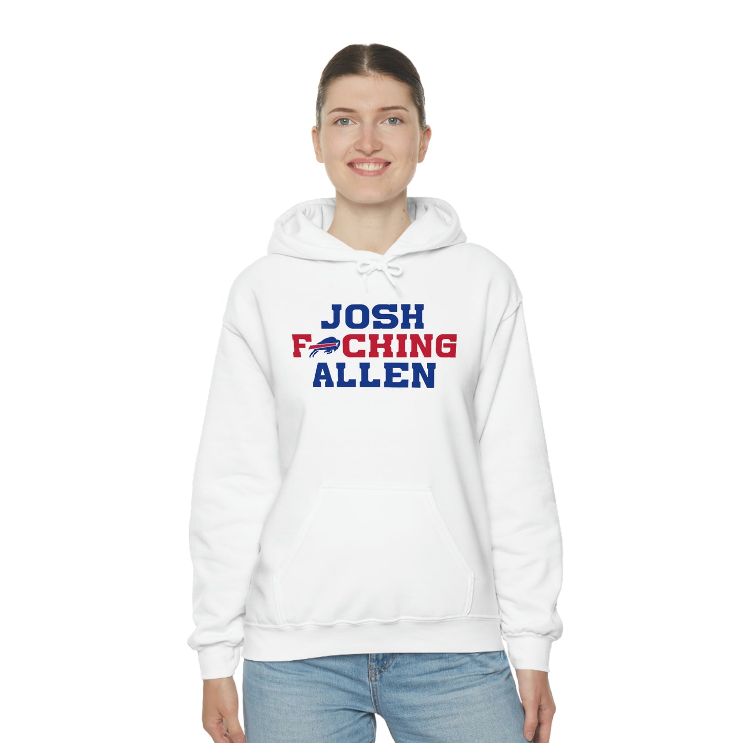 Josh Freaking Allen Bills Mafia #17 Buffalo Bills Football Hooded Sweatshirt