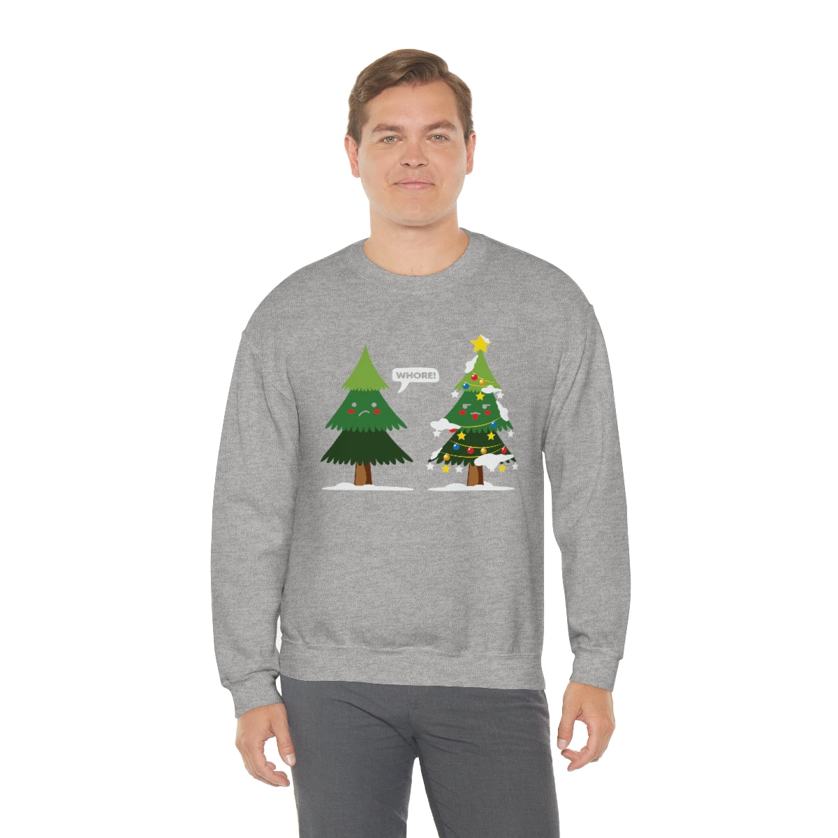 Funny Christmas Trees Cursing Xmas Sweatshirt