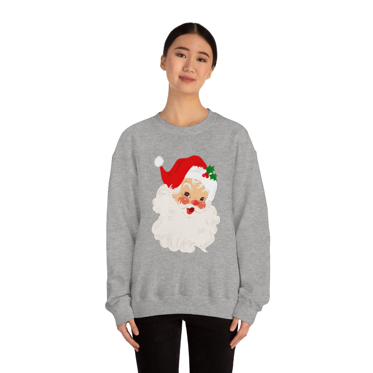 Cute Retro Vintage Classic Santa Kris Kringle Christmas Sweatshirt