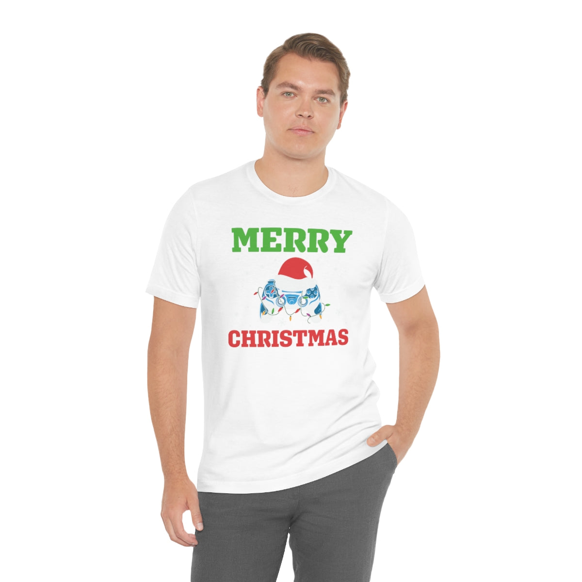 Video Game Controller Merry Christmas Holiday Tshirt