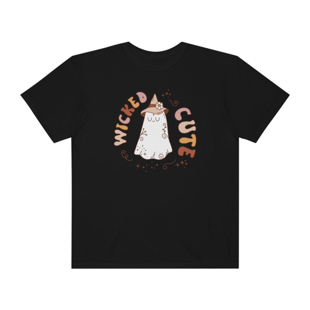 Wicked Cute Ghost Design, Halloween Tshirt, Funny Tshirt Design on Unisex Garment-Dyed T-shirt