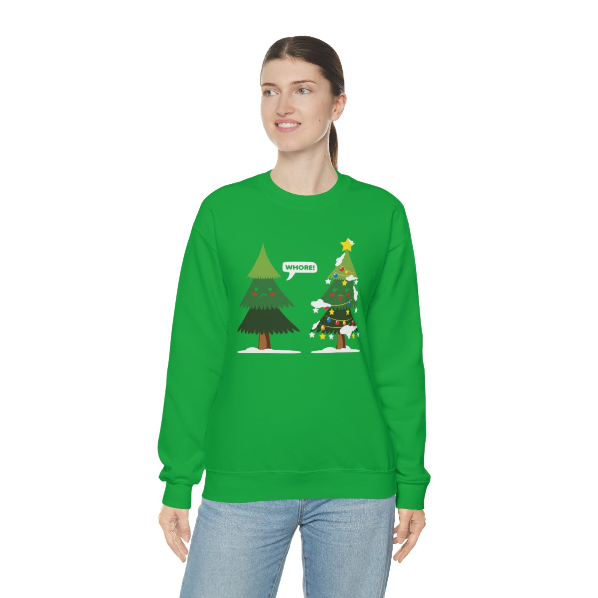 Funny Christmas Trees Cursing Xmas Sweatshirt