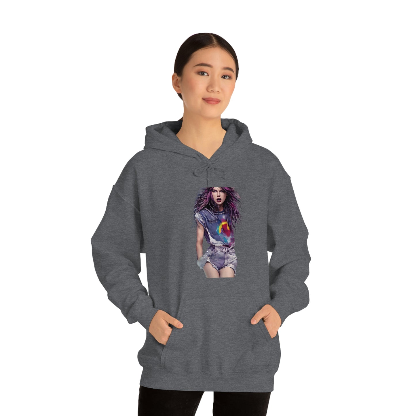 Punk Taylor Swift Rocking T Swift Taylor Swift Merch Fan Swifty Gift Hooded Sweatshirt