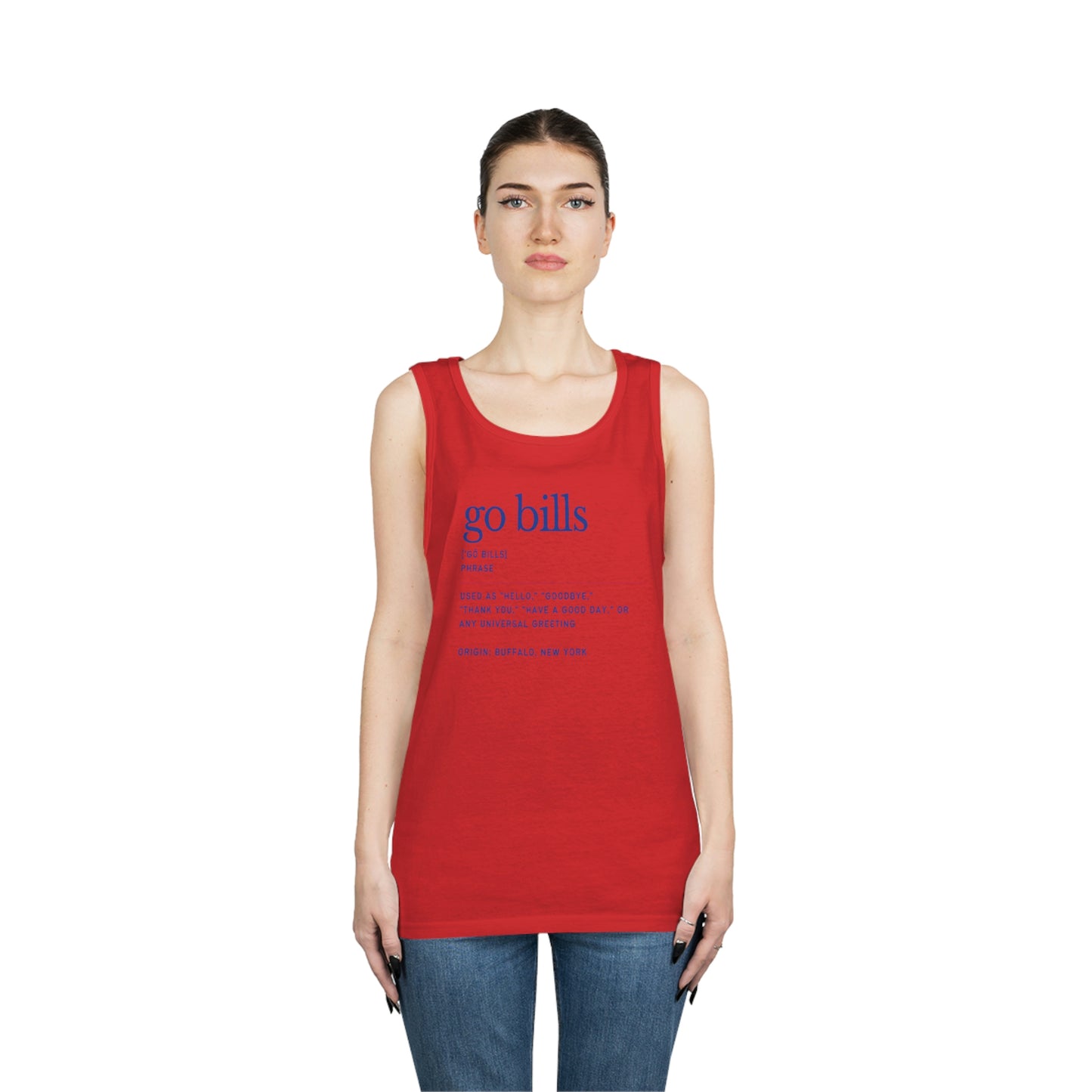 Go Bills Definition Phonetic Spelling Men's Tank Top