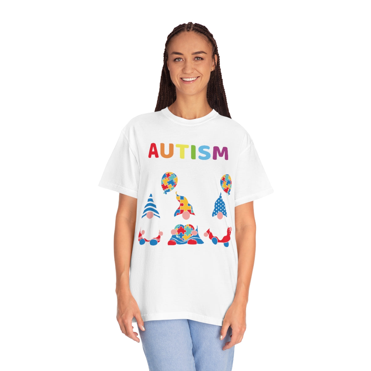 Cute Gnomes Autism Awareness Not a Disability Autism Themed Tshirt