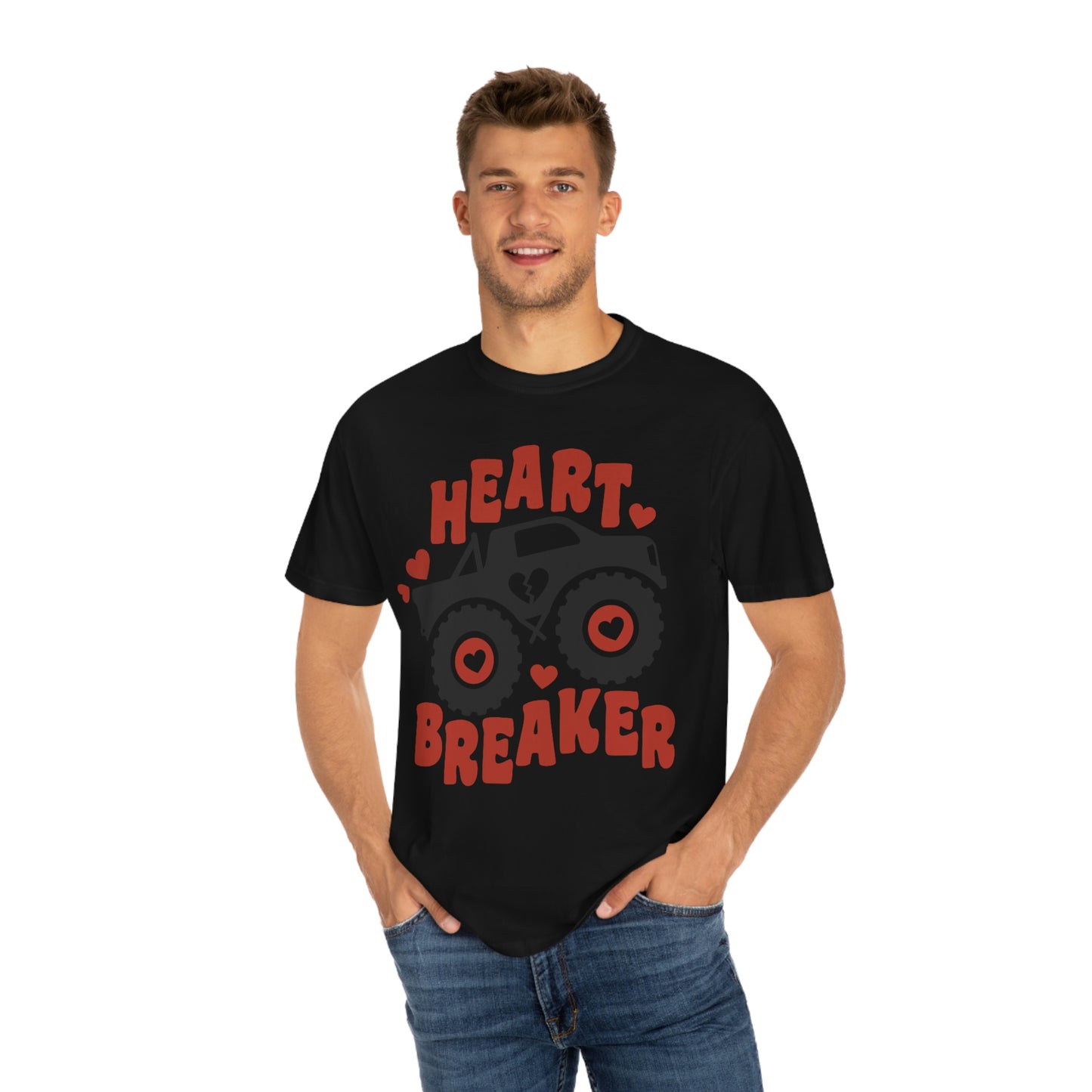 Heart Breaker Monster Truck Valentines Day Tshirt