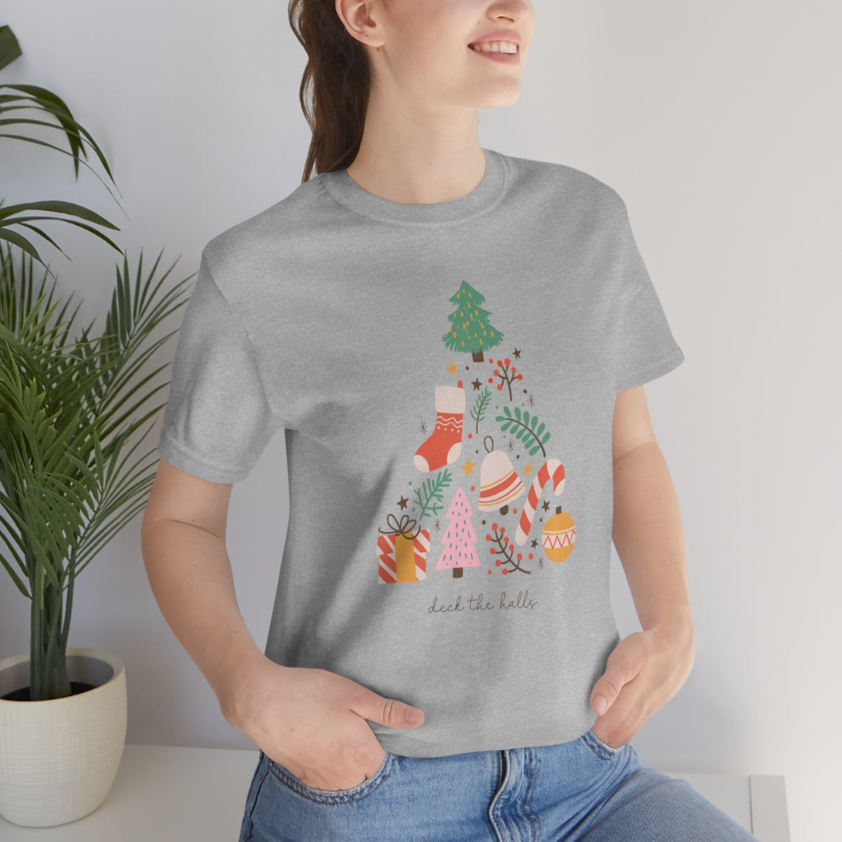 Deck the Halls Beautiful Christmas Tree Tshirt