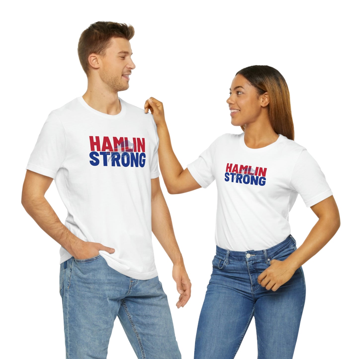 Hamlin Strong Damar Hamlin Buffalo Bills Logo #3 Unisex Jersey Short Sleeve Tee