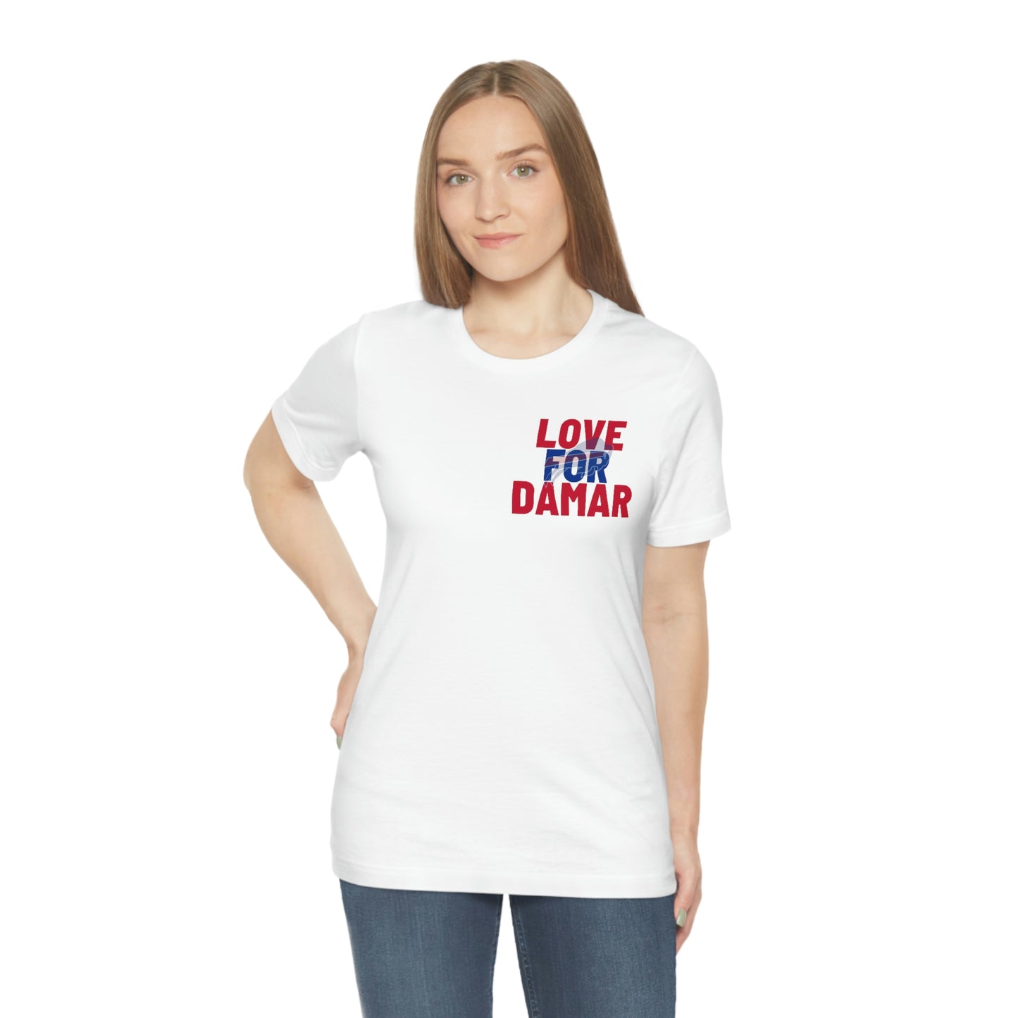 Love for Damar Hamlin Buffalo Bills Hamlin Strong Love for #3 Unisex Jersey Short Sleeve Tee