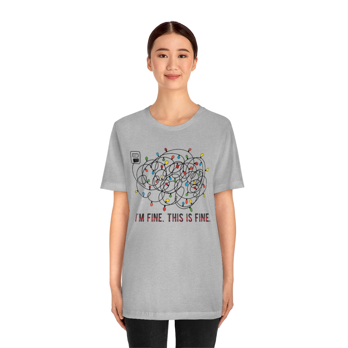 I'm Fine, This is Fine Christmas Lights ChristmasTshirt