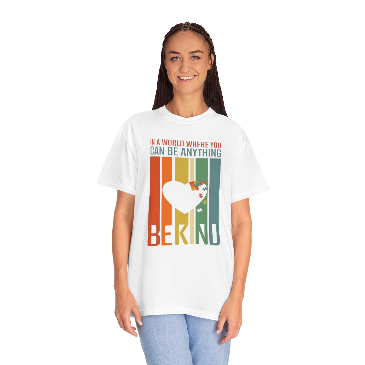 Be Kind Flag Heart Autism Awareness Tshirt