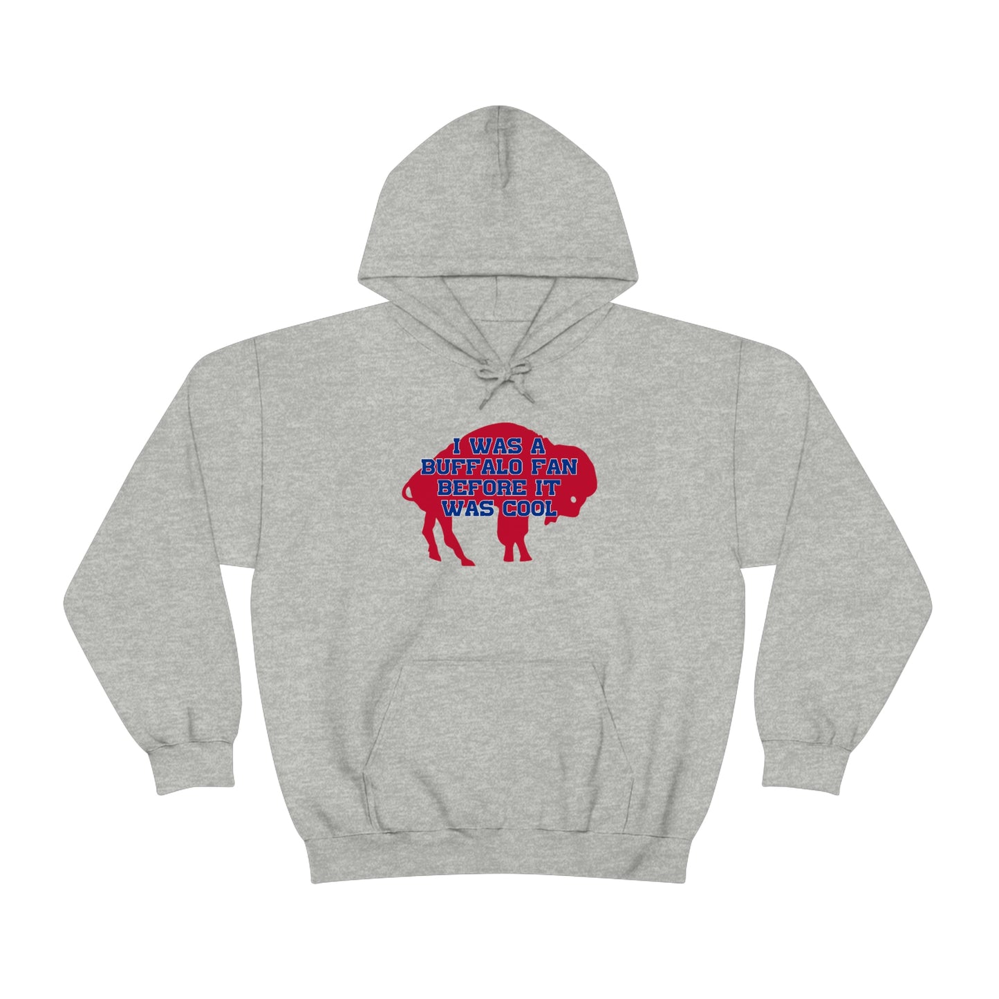 I Was a Buffalo Fan Before it was Cool Retro Red Logo Bills Mafia Football Hooded Sweatshirt